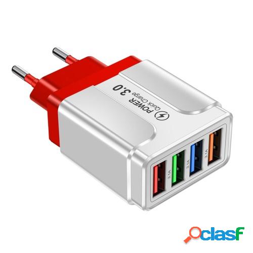 HC-386B (A） 4 en 1 Cargador rápido luminoso multipuerto
