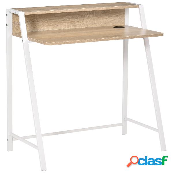 HOMCOM Escritorio Mesa de Ordenador 84x45x85cm con Encimera