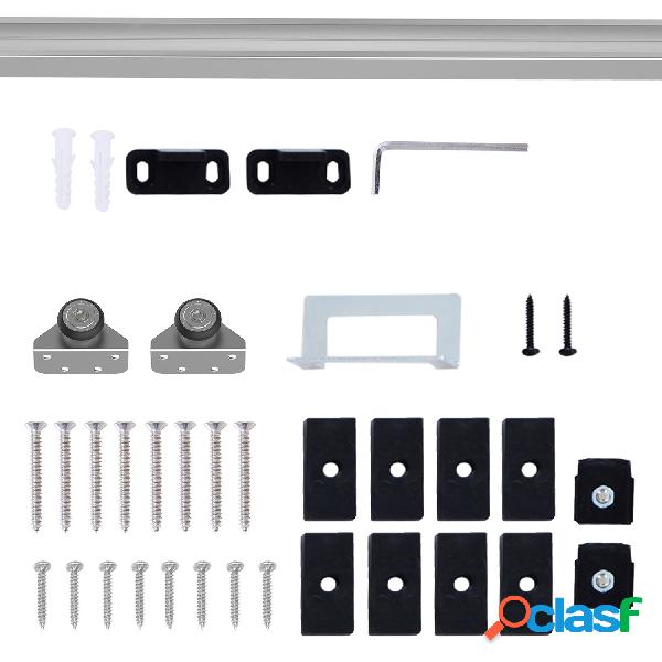 HOMCOM Herraje para Puerta Corredera 186 cm Kit de