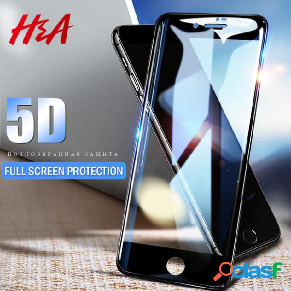 H&a 5d full cover tempered glass for iphone 7 6 6s x 8 plus