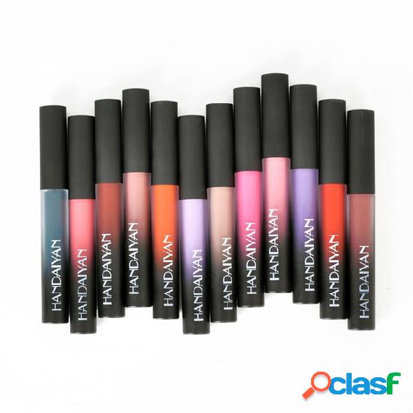 Handaiyan 12colors matte lip gloss liquid long lasting