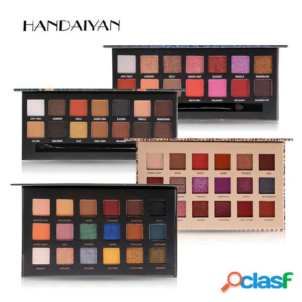 Handaiyan 14-18 colors eyeshadow palette smoky cosmetics