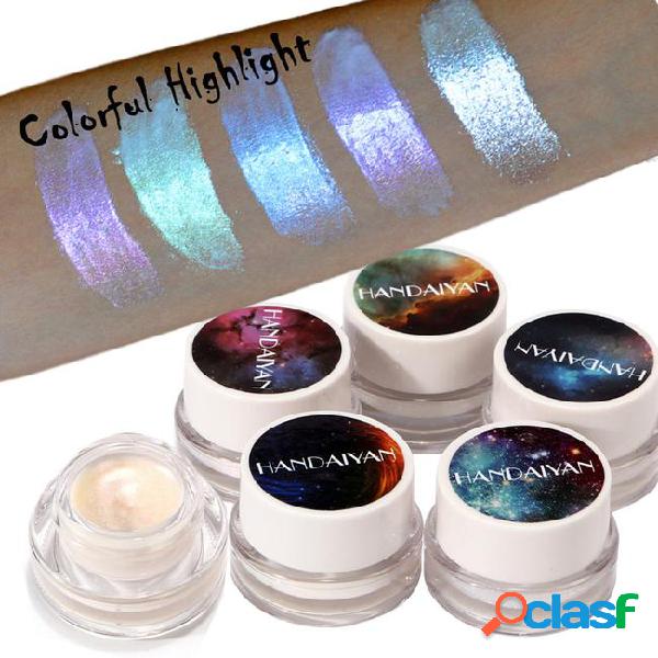 Handaiyan brand 5 colors shimmer highlighter face brighten