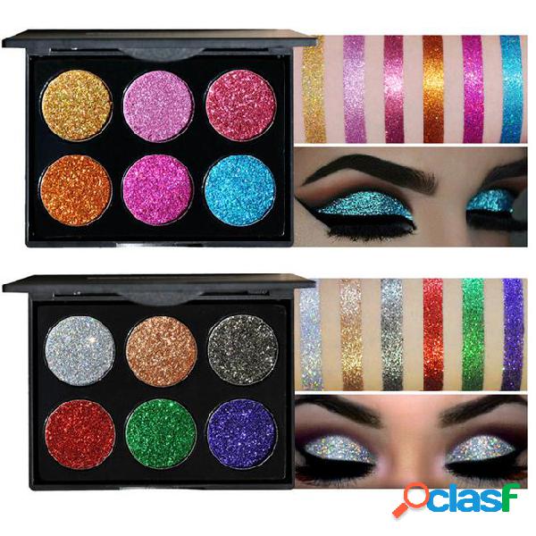 Handaiyan brand makeup 6 colors waterproof glitter metallic