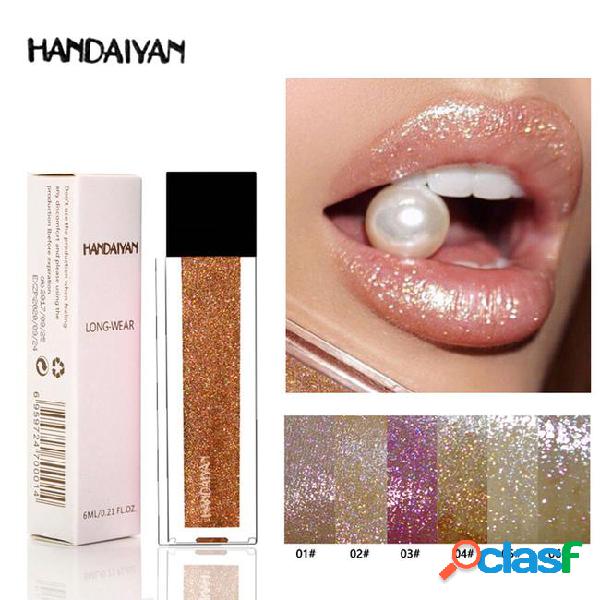 Handaiyan cosmetics lips makeup matte glitter liquid