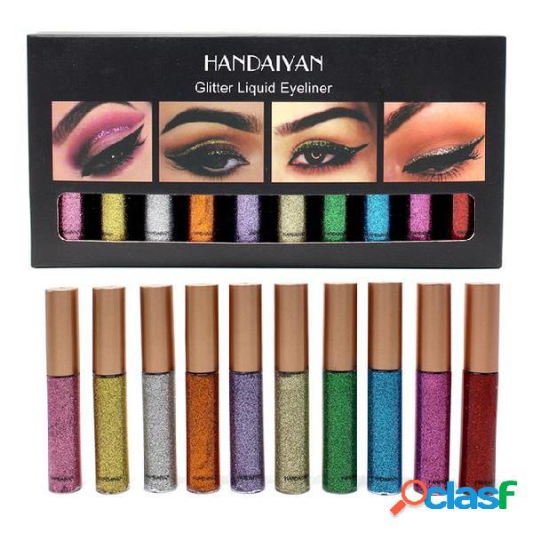 Handaiyan glitter eyes liner for women easy to wear