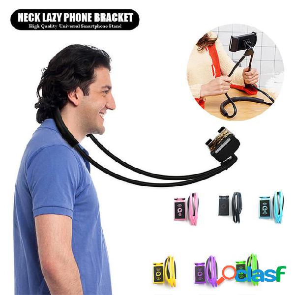 Hanging on neck cell phone mount holder universal cell phone