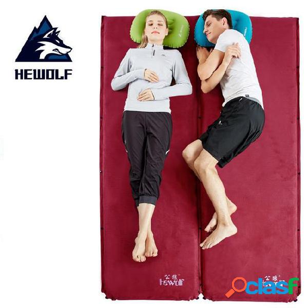 Hewolf 6.5cm thick suede automatic inflatable cushion hiking