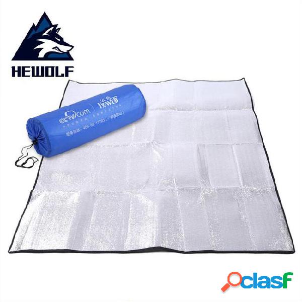 Hewolf aluminum film outdoor folding picnic beach mattress