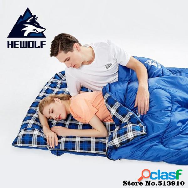 Hewolf outdoors adult 3 season camping sleeping bag hotel