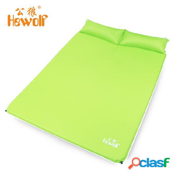 Hewolf two person automatic inflatable mattress sleeping mat