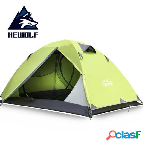 Hewolf ultralight 2 person outdoor tent double layer