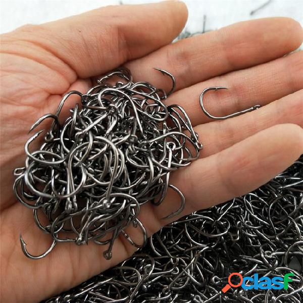High carbon steel fish hook barbed 500pcs 3#-12# series in
