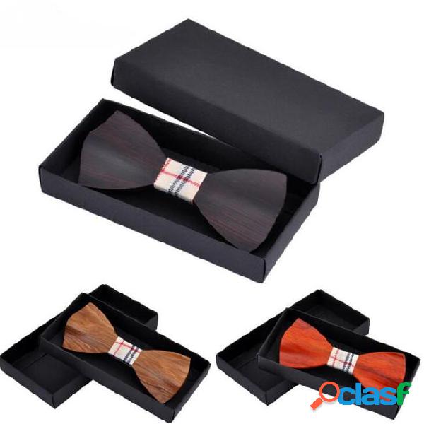 High-grade bow tie wooden color printing set bow ties for