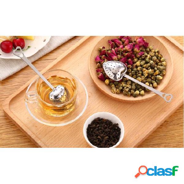 High quality designer heart shape stainless steel tea