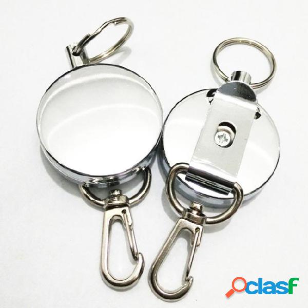 High quality metal puller key chain stainless steel badge