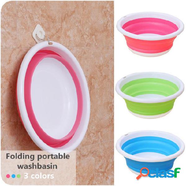 High quality two color collapsible portable travel washbasin