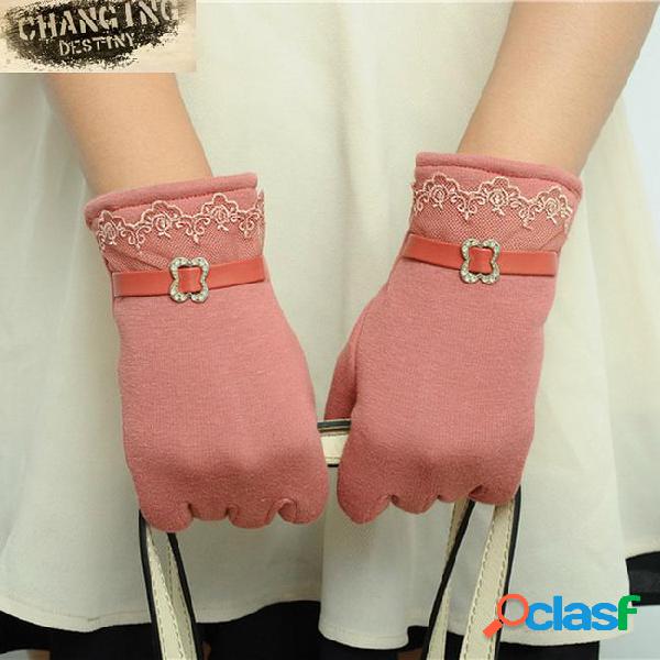 High quality winter fashion women's touch screen glove