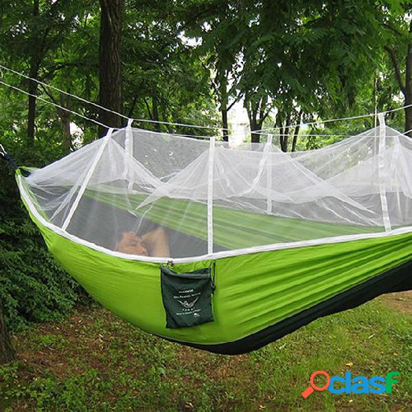 Homasy outdoors portable single person mosquito net hammock