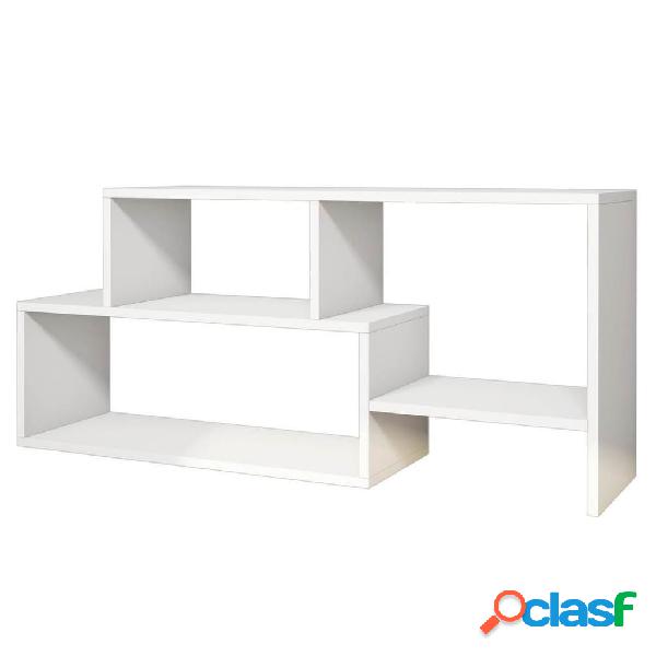 Homemania Mueble para TV Clover blanco 121,8x29,5x53,8 cm