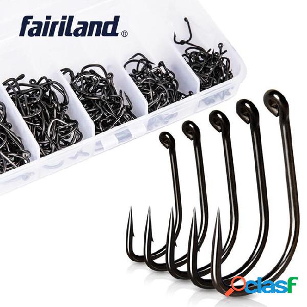 Hook cable 250pcs/lot tfsh-b #2 #4 #6 #8 #10 barbed hooks