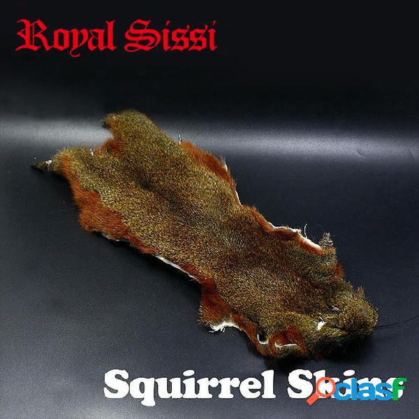 Hot 1pcs pine tree squirrel whole skin dense& natural barred
