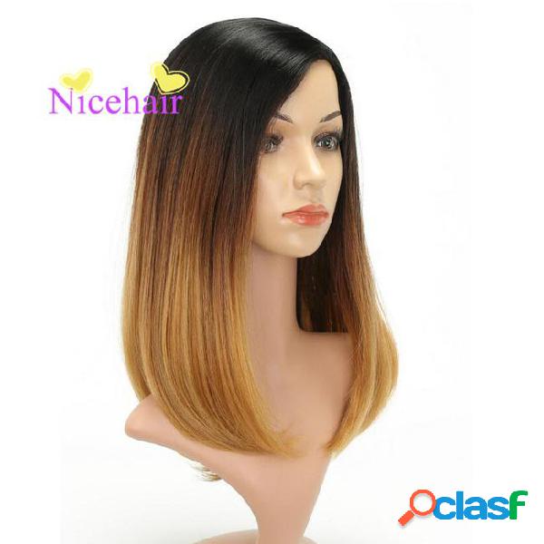 Hot & fashion long ombre black brown natural straight high