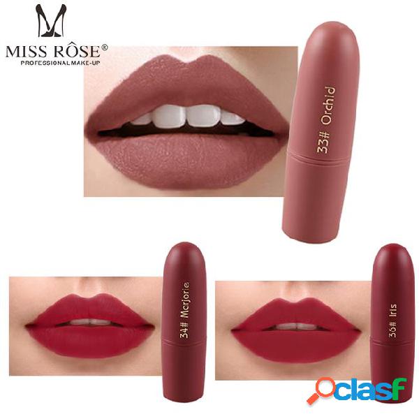 Hot lip makeup miss rose matte lipstick bullet lipstick