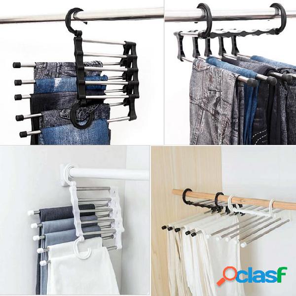 Hot multi-functional pants rack shelves 5 in 1 stainless