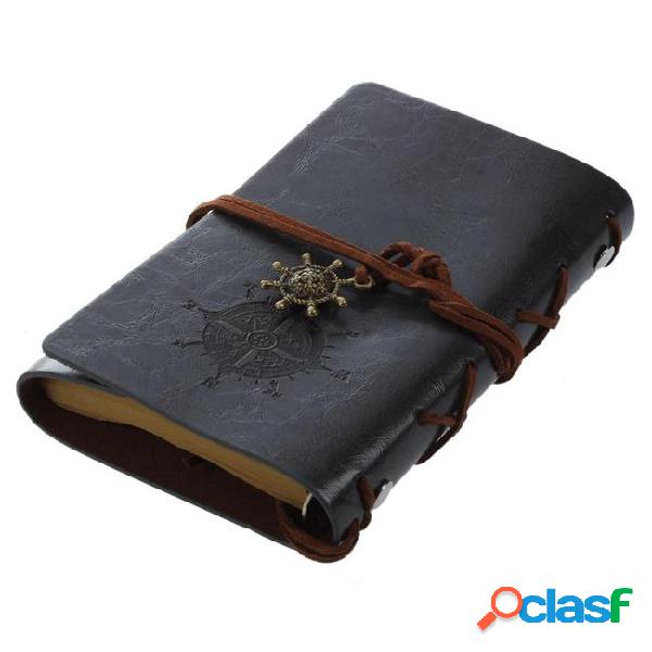 Hot sale retro vintage leather bound blank pages journal