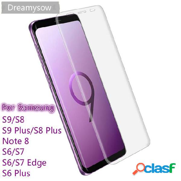Hot!3d curved full cover pet soft clear film for samsung s9
