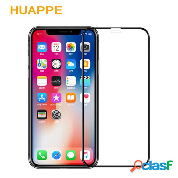 Huappe 6d screen protector for x tempered glass new 3d