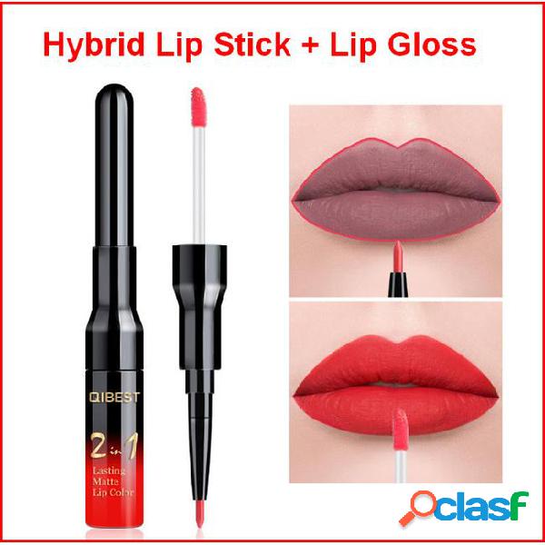 Hybrid lipstick long lasting waterproof matte lip gloss lip