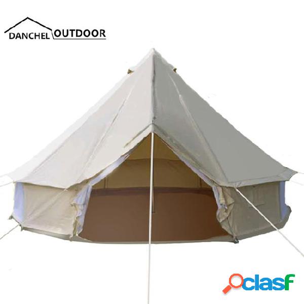 India yurt style light khaki full cotton canvas bell tent