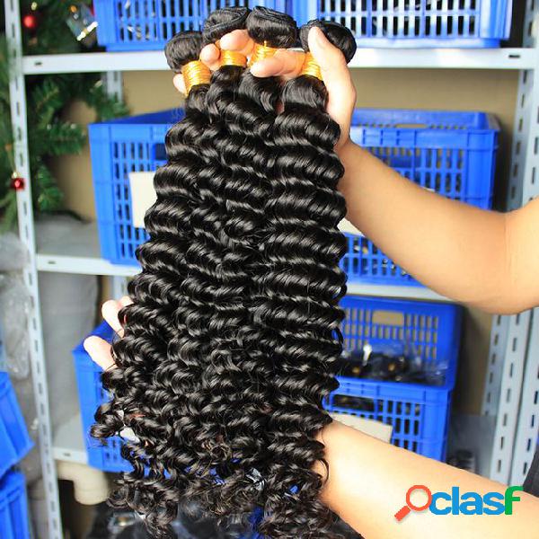 Indian malaysian peruvian brazilian virgin hair deep wave