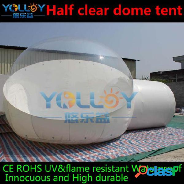 Inflatable bubble tent dia 4m with 2m tunnel outdoor family