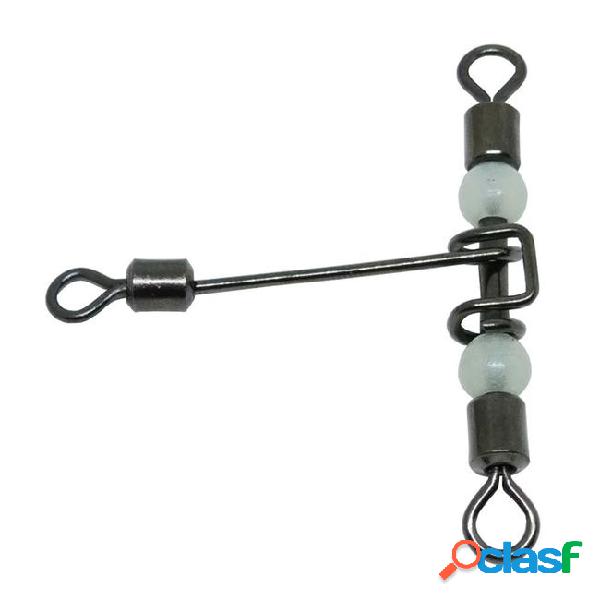 Infof brand 500pcs/lot f2039 3-way fishing swivels luminous