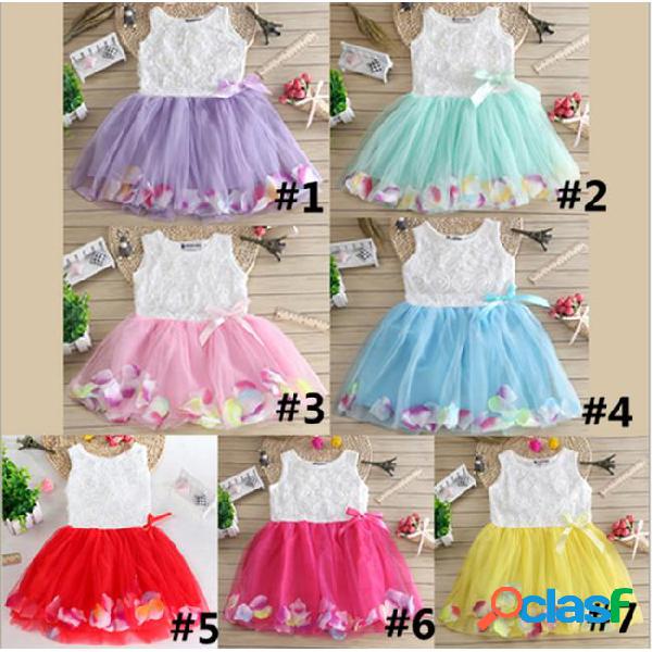 Ins 7 colors baby girls dress 2019 summer floral flower