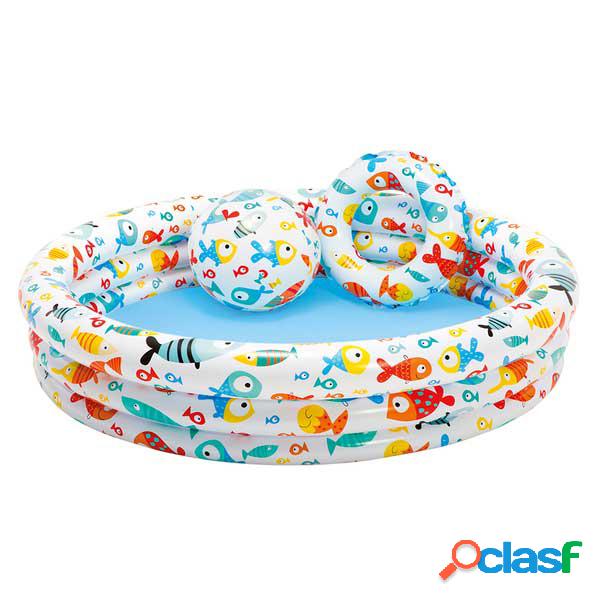 Intex Conjunto de Agua: piscina, flotador y pelota