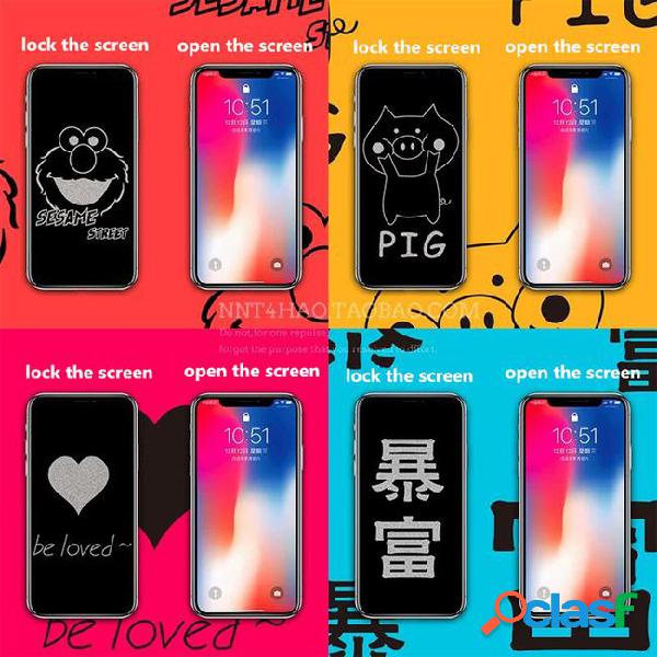 Invisible cartoon glass tempered glass screen protective