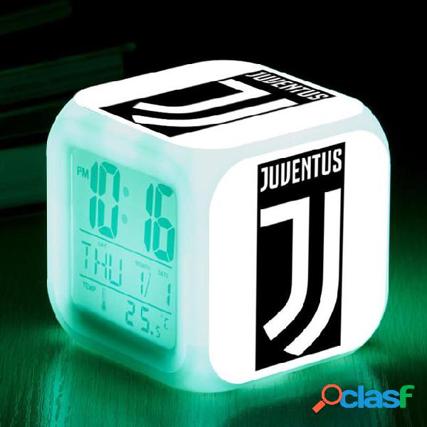 Italy football club waker up light led alarm clock kids toys