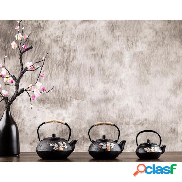 Japanese cast iron teapot kettle plum blossom teapots 300ml
