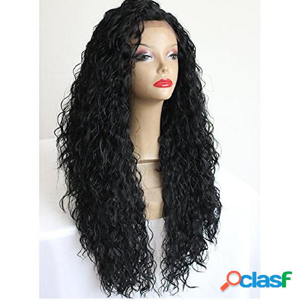 Japanese hair heat resistant fiber long black curly