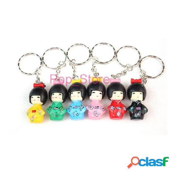 Japanese puppet poppy branch action figures key chain doll