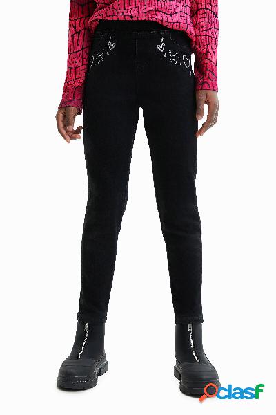 Jeggings slim dibujos - BLACK - 7/8