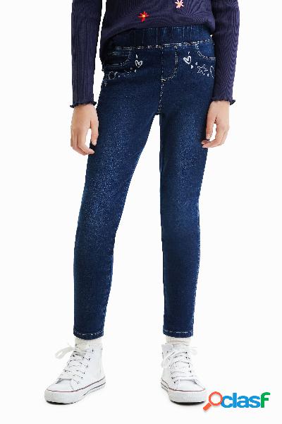 Jeggings slim dibujos - BLUE - 7/8