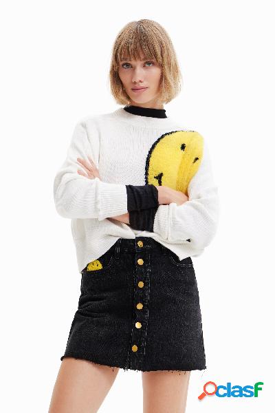 Jersey oversize Smiley® - WHITE - XS