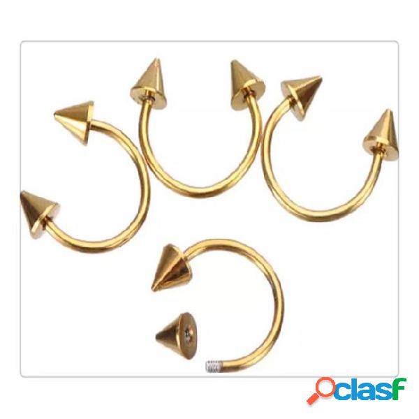 Jewelry fashion nose rings mix gold stainless steel nose