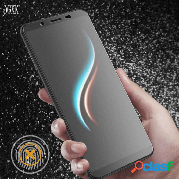 Jgkk matte frosted tempered glass for vivo v7 plus v7plus