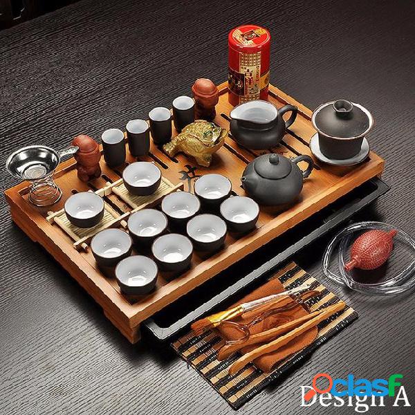 Jingdezhen purple clay kung fu tea set drinkware tea